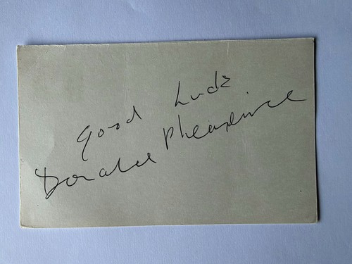 Donald pleasence signierte - donald,
